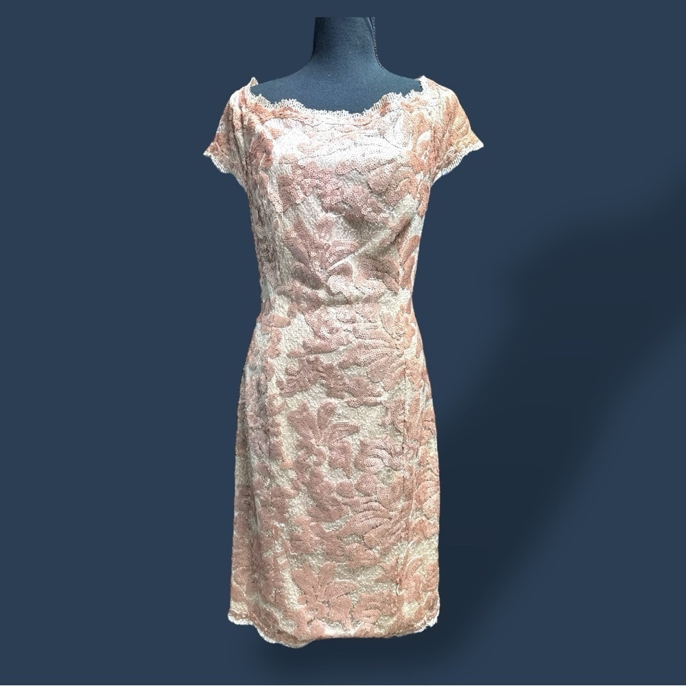 JS Collection Off The Shoulder Sequined Sheath Dress Size 14